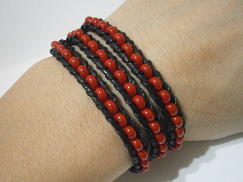 Červený náramek (Wrap Bracelet) — foto 6
