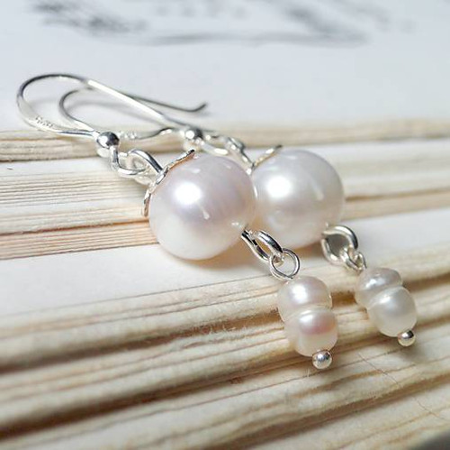 Water Pearls & Silver 925 / Náušnice Ag925 — foto 4