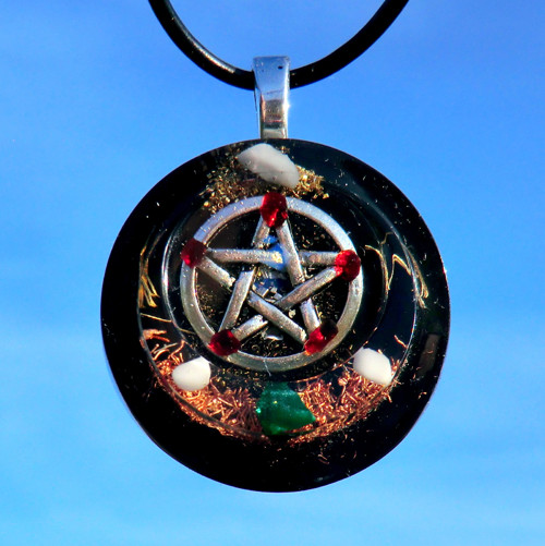 Pentagram * Malachit / Amuletový šperk / Ochrana — foto 6