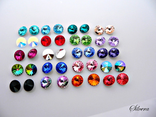 Stříbrné 925 Naušnice, ..DOUBLE TRIDENT CRYSTAL — foto 5
