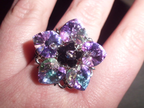 Prsten SWAROVSKI květ — foto 4