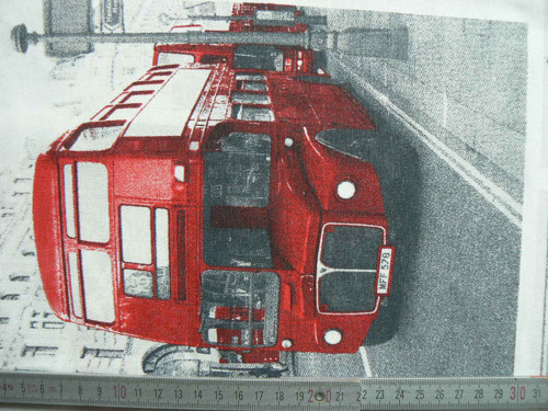 Doubledecker - dekorační látka, zbytek 93cm — foto 2