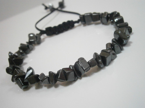 "Hematit" - náramek (macramé) - Unisex — foto 2