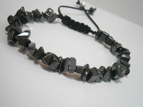 "Hematit" - náramek (macramé) - Unisex — foto 4