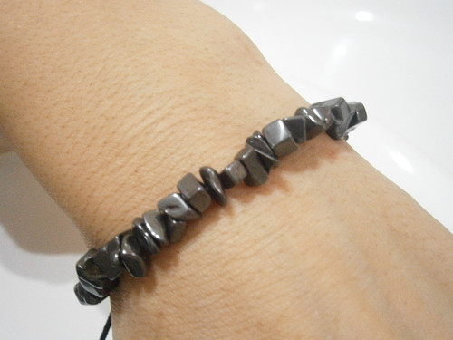 "Hematit" - náramek (macramé) - Unisex — foto 6