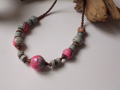 Korále "grey-pink" — foto 3