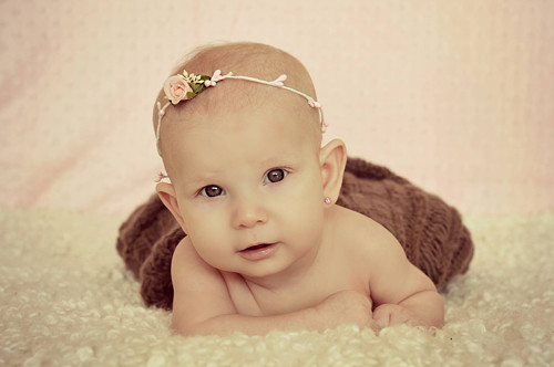 Newborn čelenka s růžičkou — foto 4