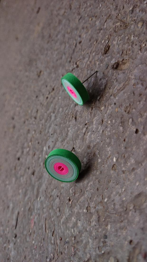 Papírové náušnice č.427 — foto 4