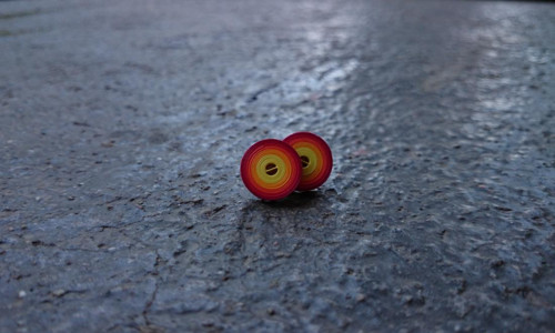 Papírové náušnice č.440 — foto 5