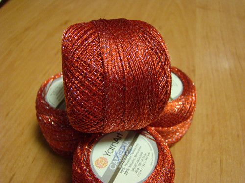 Yarn Art CAMELLIA červená — foto 2
