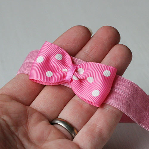 Čelenka pro newborn - puntíkatá — foto 2