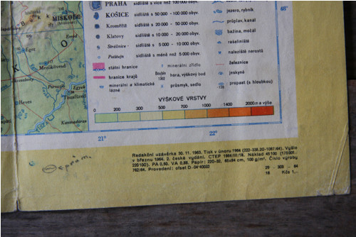 Mapa Československa (1964) — foto 2
