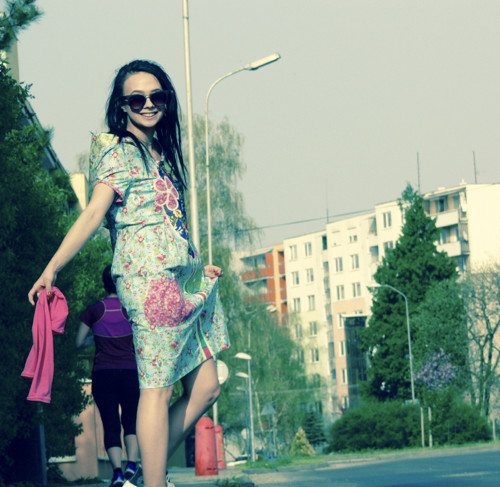 Origo šaty Strom, kvety, — foto 3