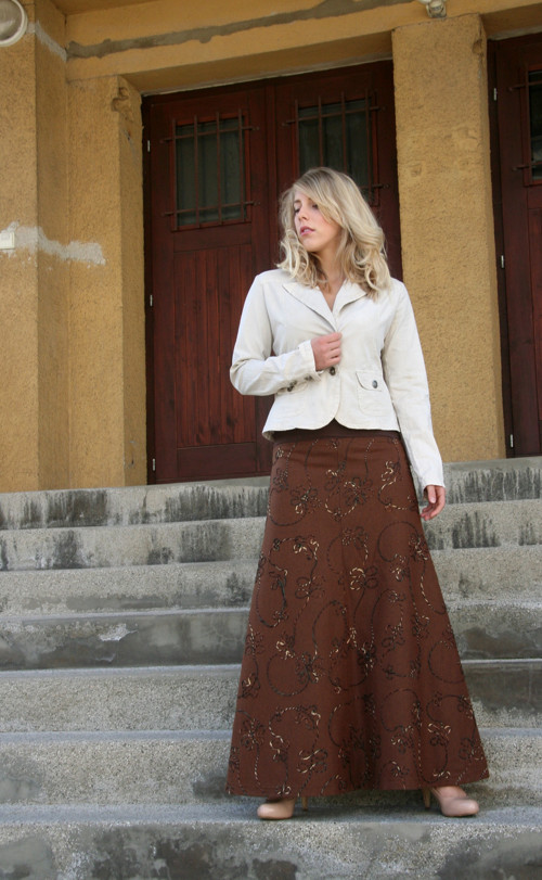 Dlouhá sukně vlněná — foto 3