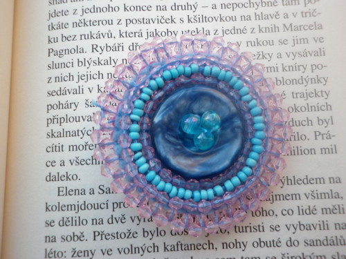 Brož modrorůžová — foto 2