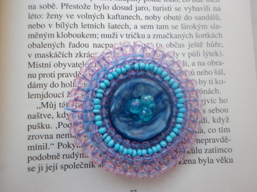 Brož modrorůžová — foto 3