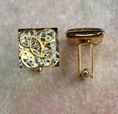 Manžetové knoflíčky /gold/ — foto 2