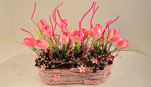Košík plný tulipánů — foto 5