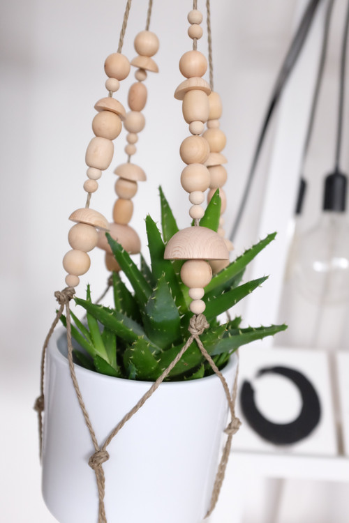 Macramé beads - závěs na květiny — foto 2