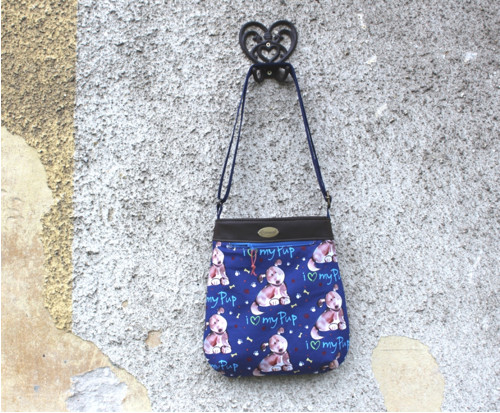 Crossbody kabelka Paw modrá — foto 2