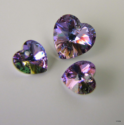 SWAROVSKI * ELEMENTS * Srdce sada * 3ks / bal — foto 4