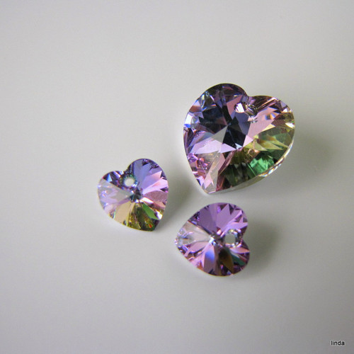 SWAROVSKI * ELEMENTS * Srdce sada * 3ks / bal — foto 4