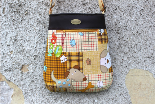 Crossbody kabelka Paw okrová — foto 2