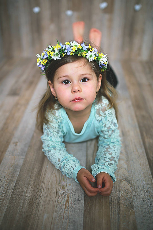 Jarní newborn věneček — foto 3
