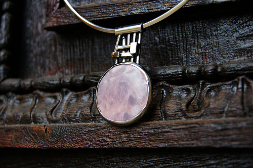 Nerezový náhrdelník ......" Pink mirror " — foto 4