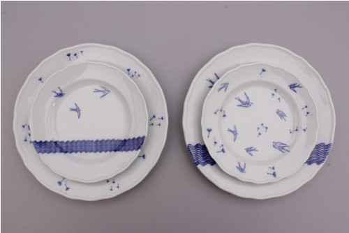 Set porcelánových talířů — foto 2