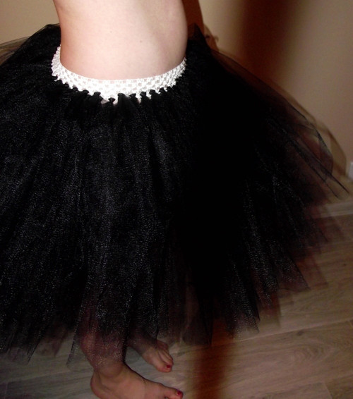 Hustá dámská tylová sukně 2vrstvy - černá — foto 5