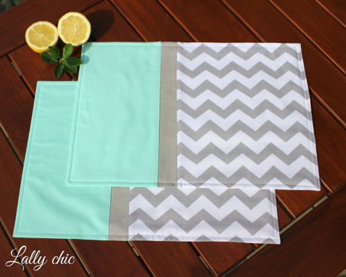 Set rukavica + chňapka Cik-cak mint — foto 3