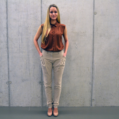 Kalhoty Thin Beige — foto 2