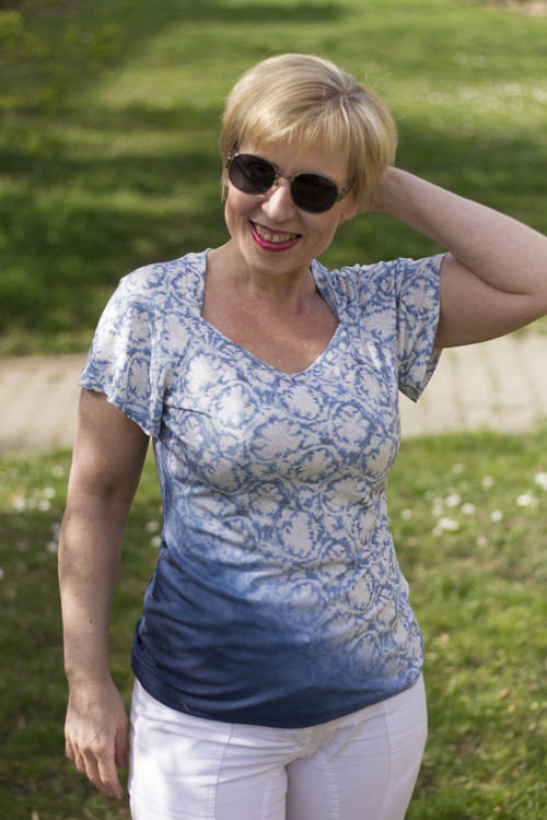 WOMEN 2016- MODRÝ TOP — foto 2