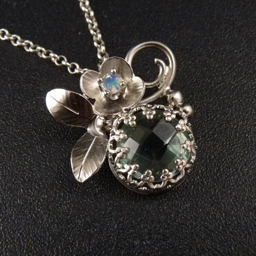 Opálový vílí čtyřlístek..amulet — foto 2