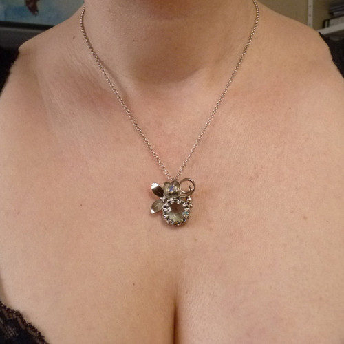 Opálový vílí čtyřlístek..amulet — foto 5