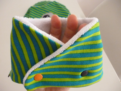 Dětský Šátek Na Krk-Úplet/Bambus Stripes Monkey — foto 2