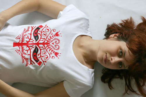 Lady folk (tričko klasik biele) — foto 2