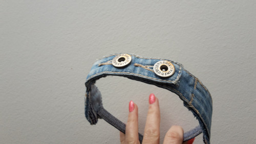 Vlasová čelenka Jeans — foto 2