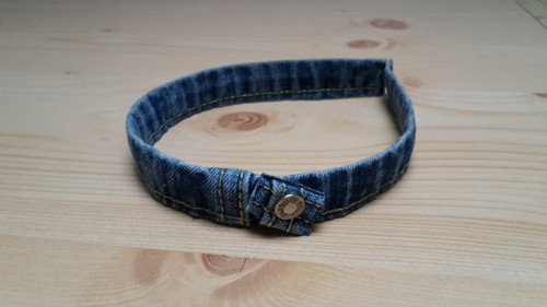 Vlasová čelenka Jeans druk — foto 2