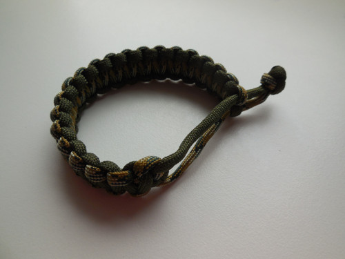 Paracord náramek - EDC - zelený — foto 3