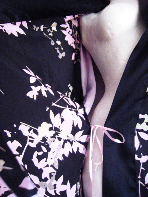Saténové kimono - kabátek — foto 5