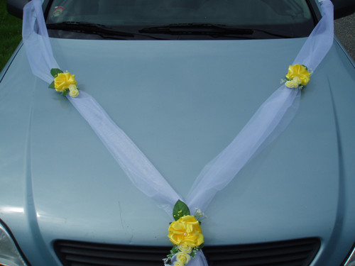 Šerpa na auto-žlutá — foto 2