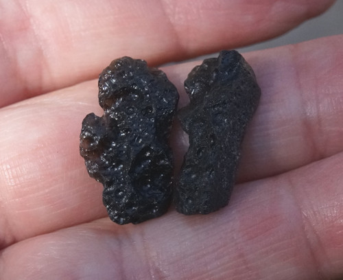 2 x tektit, meteorit D2564 — foto 2