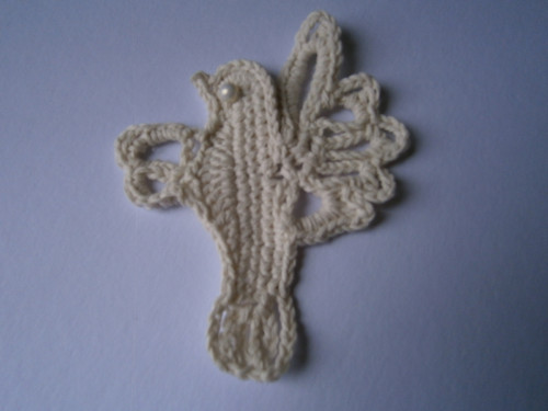 Háčkovaná aplikace - ptáček — foto 4