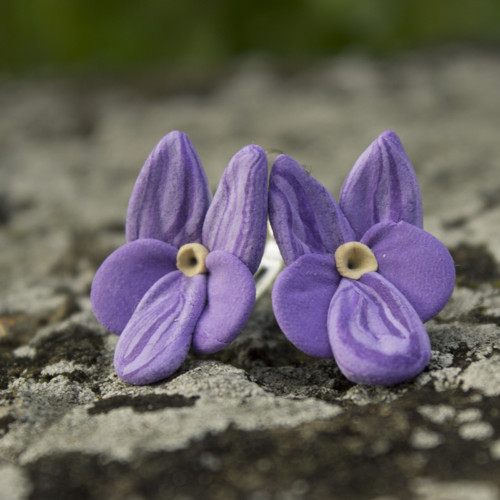 Violka vonná - náušnice — foto 3