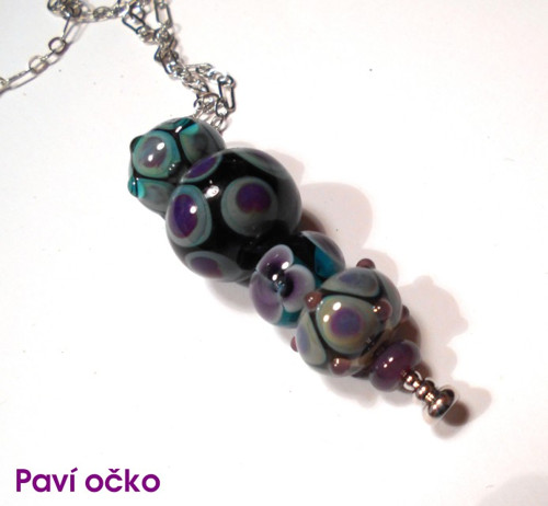 Náhrdelník Paví očko — foto 2