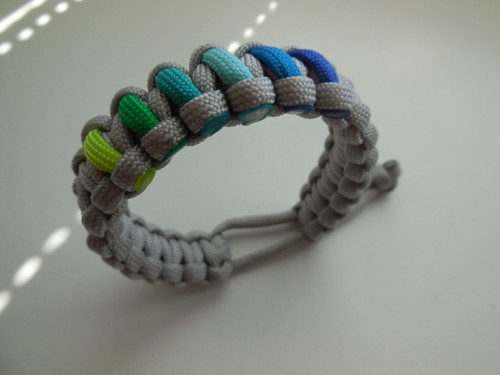 Paracord náramek - EDC - Pruhy — foto 2