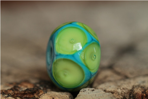 Vinutka modrozelená - průvlek 3,5 mm — foto 2