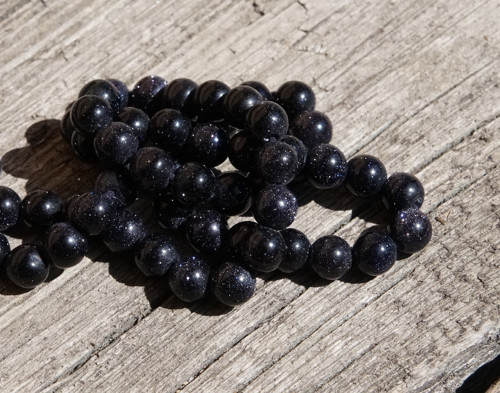 4x modrý avanturín - 6 mm D2702 — foto 4